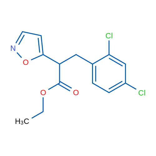 Ethyl 3-(2,4-dichlorophenyl)-2-(1,2-oxazol-5-yl)propanoate 1g