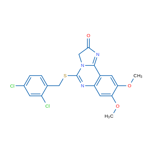 5-{[(2,4-dichlorophenyl)methyl]sulfanyl}-8,9-dimethoxy-2H,3H-imidazo[1,2-c]quinazolin-2-one 1g