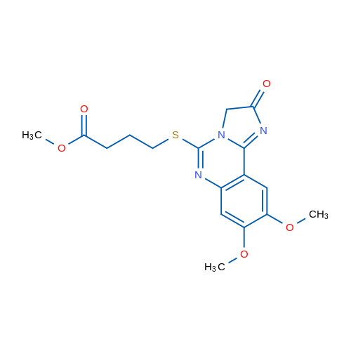 Methyl 4-({8,9-dimethoxy-2-oxo-2H,3H-imidazo[1,2-c]quinazolin-5-yl}sulfanyl)butanoate 1g