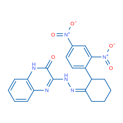 3-{2-[(1Z)-2-(2,4-dinitrophenyl)cyclohexylidene]hydrazin-1-yl}-1,2-dihydroquinoxalin-2-one 1g