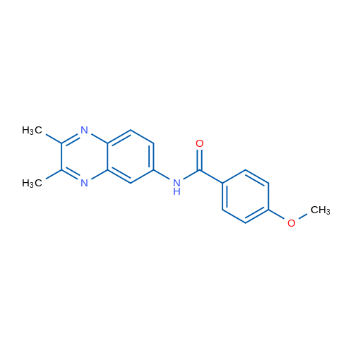 N-(2,3-Dimethylquinoxalin-6-yl)-4-methoxybenzamide 1g