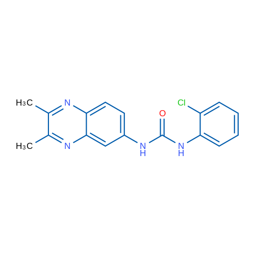 1-(2-Chlorophenyl)-3-(2,3-dimethylquinoxalin-6-yl)urea 1g