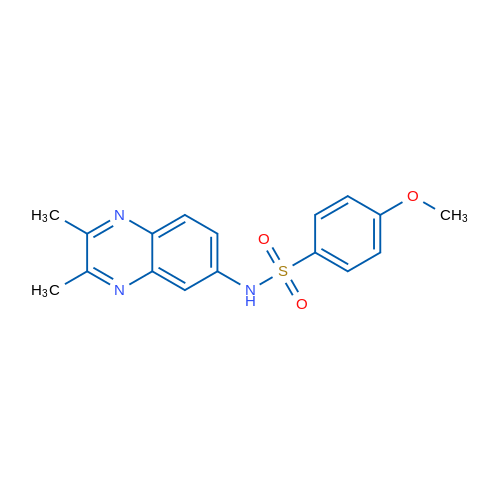 N-(2,3-Dimethylquinoxalin-6-yl)-4-methoxybenzene-1-sulfonamide 1g