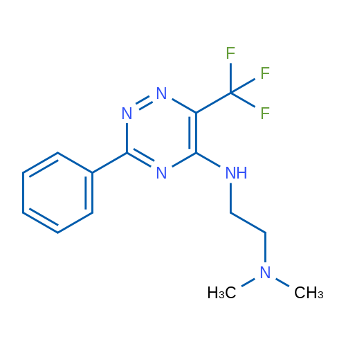 N-[2-(Dimethylamino)ethyl]-3-phenyl-6-(trifluoromethyl)-1,2,4-triazin-5-amine 1g