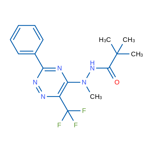 N',2,2-Trimethyl-N'-[3-phenyl-6-(trifluoromethyl)-1,2,4-triazin-5-yl]propanehydrazide 1g
