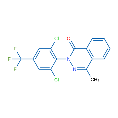 2-[2,6-Dichloro-4-(trifluoromethyl)phenyl]-4-methyl-1,2-dihydrophthalazin-1-one 1g