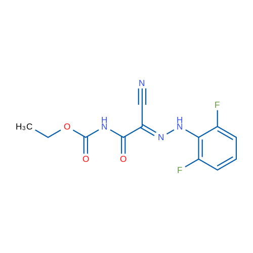 Ethyl N-[(E)-cyano[2-(2,6-difluorophenyl)hydrazin-1-ylidene]carbonyl]carbamate 1g