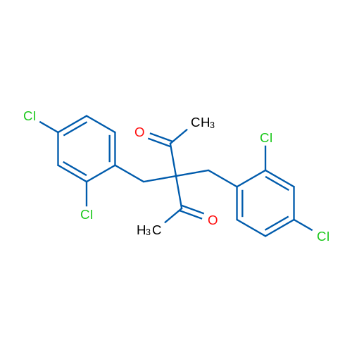 3,3-Bis[(2,4-dichlorophenyl)methyl]pentane-2,4-dione 1g