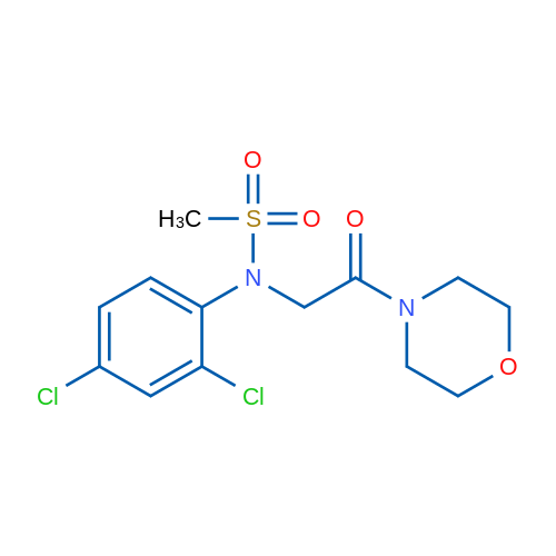 N-(2,4-Dichlorophenyl)-N-[2-(morpholin-4-yl)-2-oxoethyl]methanesulfonamide 1g