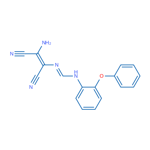 (E)-N'-[(1Z)-2-Amino-1,2-dicyanoeth-1-en-1-yl]-N-(2-phenoxyphenyl)methanimidamide 1g