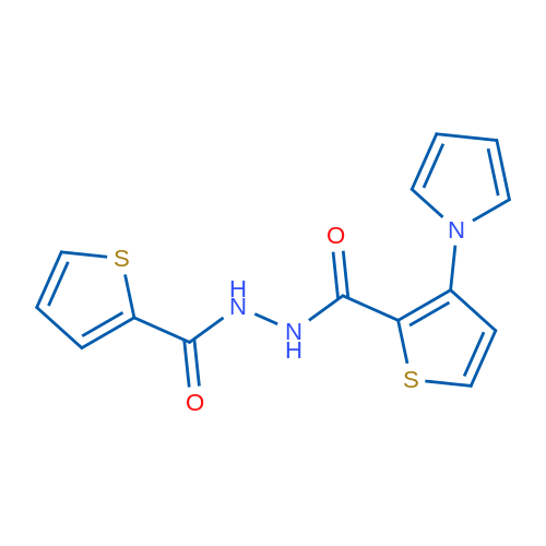 N'-[3-(1H-Pyrrol-1-yl)thiophene-2-carbonyl]thiophene-2-carbohydrazide 1g