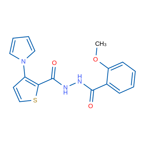2-Methoxy-N'-[3-(1H-pyrrol-1-yl)thiophene-2-carbonyl]benzohydrazide 1g