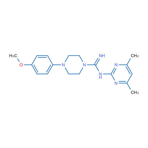 N-(4,6-Dimethylpyrimidin-2-yl)-4-(4-methoxyphenyl)piperazine-1-carboximidamide 1g