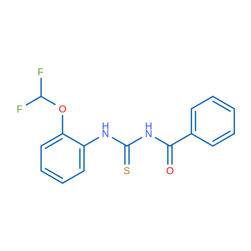 1-Benzoyl-3-[2-(difluoromethoxy)phenyl]thiourea 10mg