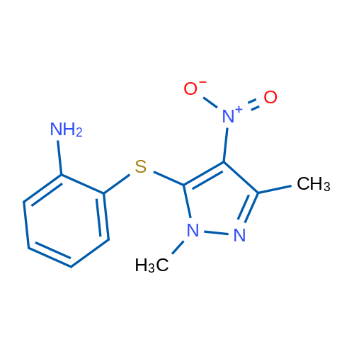2-[(1,3-Dimethyl-4-nitro-1H-pyrazol-5-yl)sulfanyl]aniline 1g