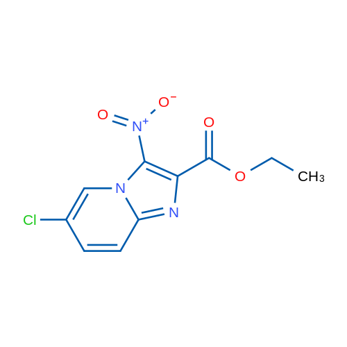 Ethyl 6-chloro-3-nitroimidazo[1,2-a]pyridine-2-carboxylate 1g