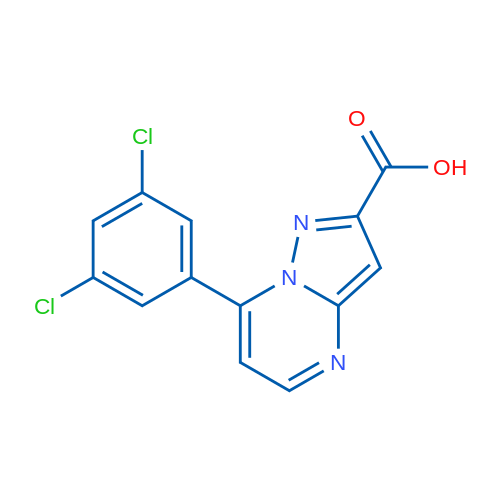7-(3,5-Dichlorophenyl)pyrazolo[1,5-a]pyrimidine-2-carboxylic acid 1g