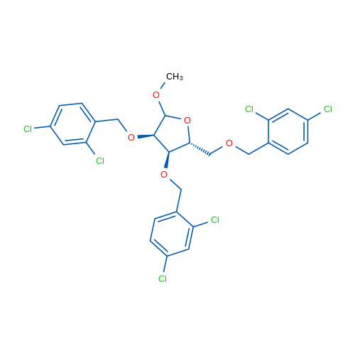 D-Ribofuranoside, methyl 2,3,5-tris-O-[(2,4-dichlorophenyl)methyl]- 5g