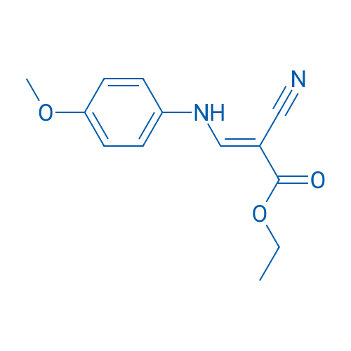 2-Propenoic acid, 2-cyano-3-[(4-methoxyphenyl)amino]-, ethyl ester 1g