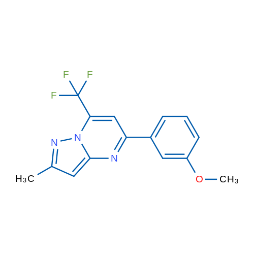 5-(3-Methoxyphenyl)-2-methyl-7-(trifluoromethyl)pyrazolo[1,5-a]pyrimidine 1g