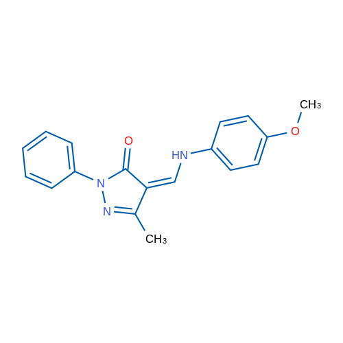 (4Z)-4-{[(4-methoxyphenyl)amino]methylidene}-3-methyl-1-phenyl-4,5-dihydro-1H-pyrazol-5-one 1g