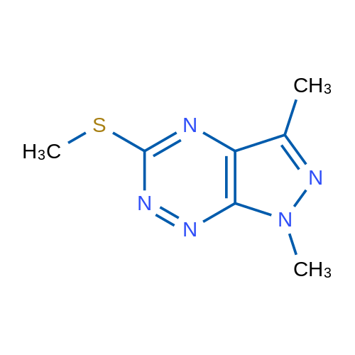 1,3-Dimethyl-5-(methylthio)-1H-pyrazolo[4,3-e][1,2,4]triazine 1g