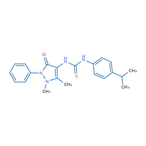 3-(1,5-Dimethyl-3-oxo-2-phenyl-2,3-dihydro-1H-pyrazol-4-yl)-1-[4-(propan-2-yl)phenyl]thiourea 1mg