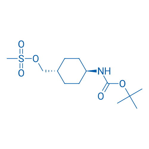 tert-butyl N-[trans-4-[(methanesulfonyloxy)methyl]cyclohexyl]carbamate 250mg