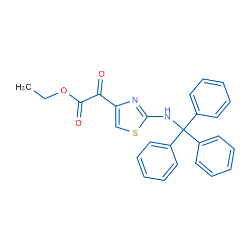 Ethyl 2-oxo-2-(2-(tritylamino)thiazol-4-yl)acetate 1g