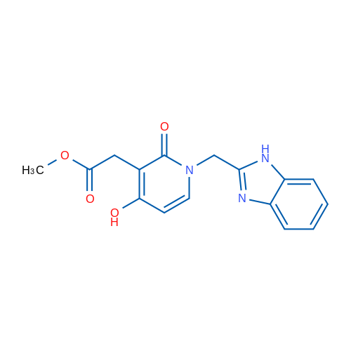 Methyl 2-{1-[(1H-1,3-benzodiazol-2-yl)methyl]-4-hydroxy-2-oxo-1,2-dihydropyridin-3-yl}acetate 1g