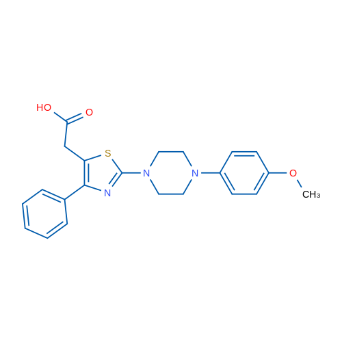 2-{2-[4-(4-methoxyphenyl)piperazin-1-yl]-4-phenyl-1,3-thiazol-5-yl}acetic acid 1g