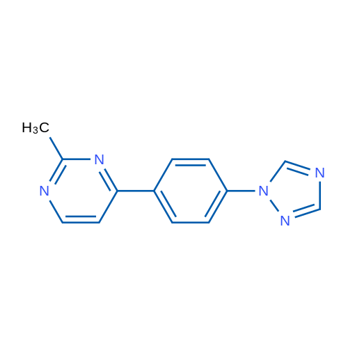 2-Methyl-4-[4-(1H-1,2,4-triazol-1-yl)phenyl]pyrimidine 1g