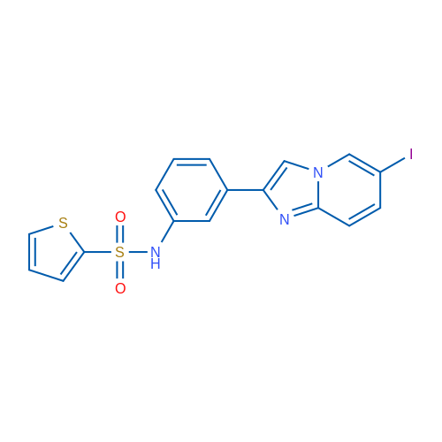 N-(3-{6-iodoimidazo[1,2-a]pyridin-2-yl}phenyl)thiophene-2-sulfonamide 10mg
