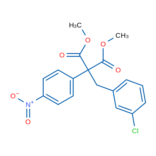 1,3-Dimethyl 2-[(3-chlorophenyl)methyl]-2-(4-nitrophenyl)propanedioate 1g