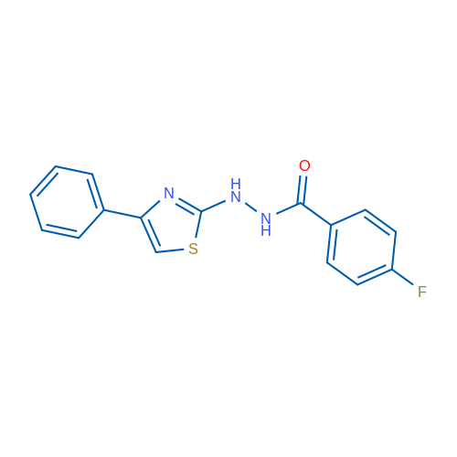 4-Fluoro-N'-(4-phenyl-1,3-thiazol-2-yl)benzohydrazide 1g