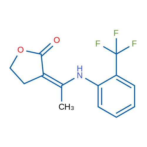 (3Z)-3-(1-{[2-(trifluoromethyl)phenyl]amino}ethylidene)oxolan-2-one 1g