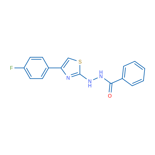 N'-[4-(4-Fluorophenyl)-1,3-thiazol-2-yl]benzohydrazide 1g