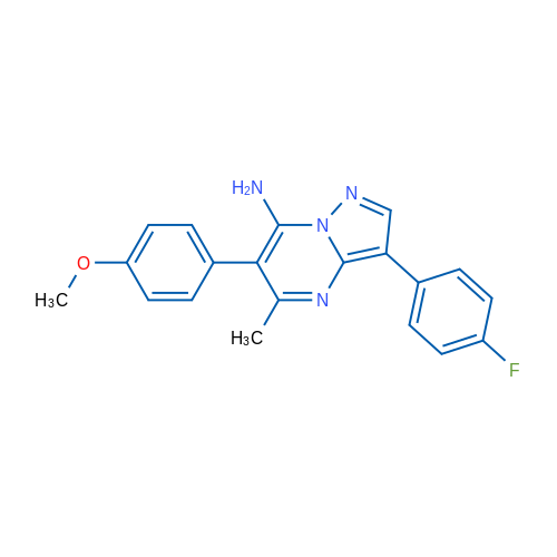 3-(4-Fluorophenyl)-6-(4-methoxyphenyl)-5-methylpyrazolo[1,5-a]pyrimidin-7-amine 1g