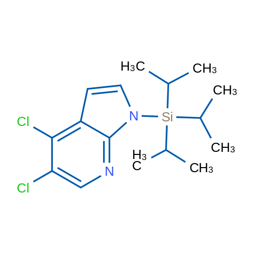 4,5-Dichloro-1-(triisopropylsilyl)-1H-pyrrolo[2,3-b]pyridine 1g