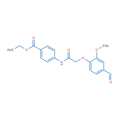 Ethyl 4-([(4-formyl-2-methoxyphenoxy)acetyl]amino)benzoate 5g