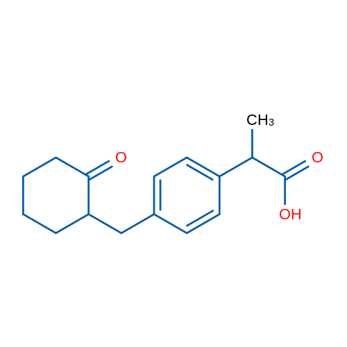 2-(4-((2-Oxocyclohexyl)methyl)phenyl)propanoic acid 1g