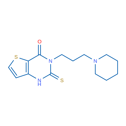 3-[3-(Piperidin-1-yl)propyl]-2-sulfanylidene-1H,2H,3H,4H-thieno[3,2-d]pyrimidin-4-one 1g