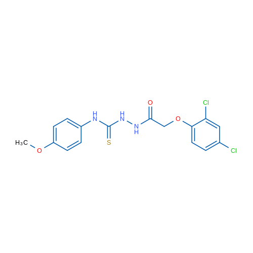 2-(2,4-Dichlorophenoxy)-N-{[(4-methoxyphenyl)carbamothioyl]amino}acetamide 1g