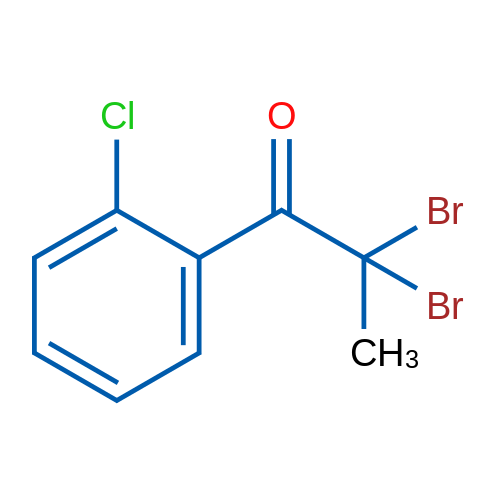 1-(O-chlorophenyl)-2,2-dibromo-1-propanone 250mg
