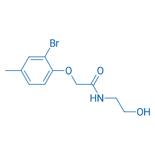 2-(2-Bromo-4-methylphenoxy)-N-(2-hydroxyethyl)acetamide 1g