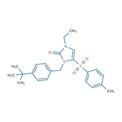 3-[(4-tert-Butylphenyl)methyl]-1-ethyl-4-(4-methylbenzenesulfonyl)-2,3-dihydro-1H-imidazol-2-one 1g