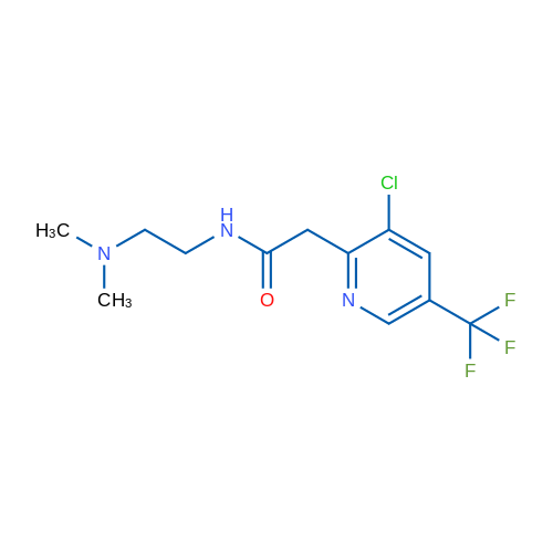 2-[3-Chloro-5-(trifluoromethyl)pyridin-2-yl]-N-[2-(dimethylamino)ethyl]acetamide 1g