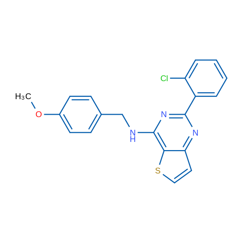 2-(2-Chlorophenyl)-N-[(4-methoxyphenyl)methyl]thieno[3,2-d]pyrimidin-4-amine 1g