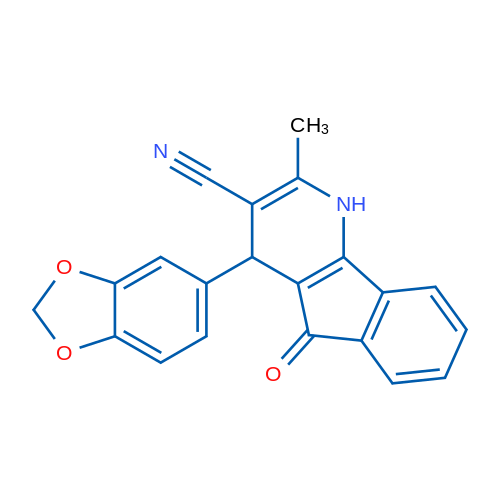 4-(2H-1,3-Benzodioxol-5-yl)-2-methyl-5-oxo-1H,4H,5H-indeno[1,2-b]pyridine-3-carbonitrile 1g