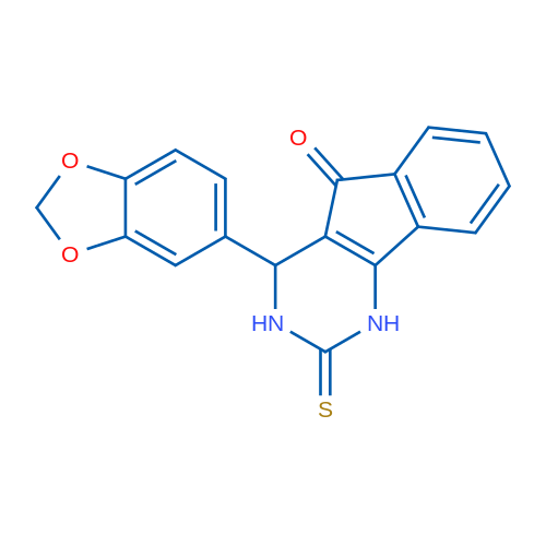 4-(2H-1,3-Benzodioxol-5-yl)-2-sulfanylidene-1H,2H,3H,4H,5H-indeno[1,2-d]pyrimidin-5-one 1g